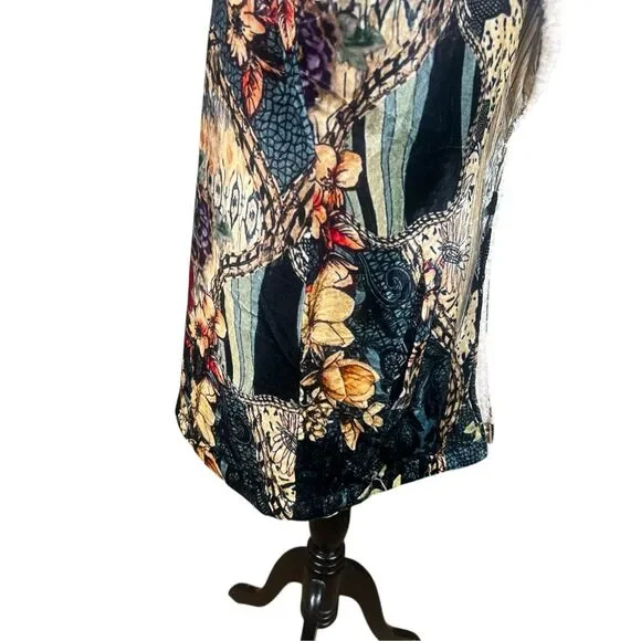 Soft Surroundings Womens Medium Multicolor Innsbrook Velvet Sherpa Lined Jacket - Picture 3 of 12